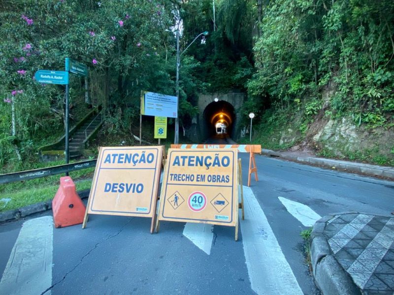 Túnel da Ponte de Ferro será fechado nesta sexta (11) e sábado (12) em Blumenau – Foto: Giulia Venutti/NDTV
