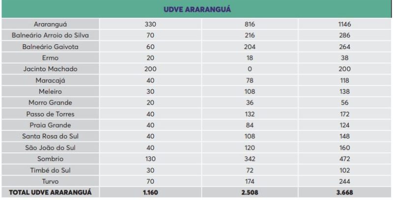 Vacinas distribuídas para a região de Araranguá – Foto: SES/Reprodução/ND