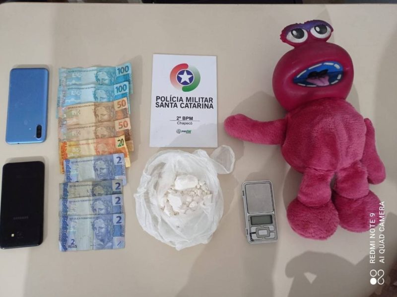 Cocaína estava escondida em ursinho de pelúcia – Foto: PM/Divulgação/ND