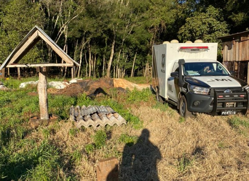 Corpo de homem foi localizado no interior de Vitorino (PR). – Foto: Pol&iacute;cia Civil/Divulga&ccedil;&atilde;o/ND