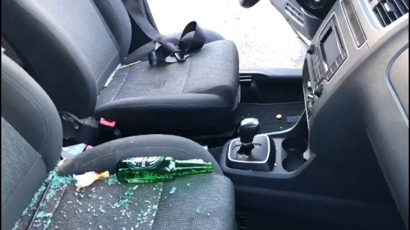 Cerveja foi encontrada dentro do carro – Foto: Guarda Municipal/Divulga&ccedil;&atilde;o/ND