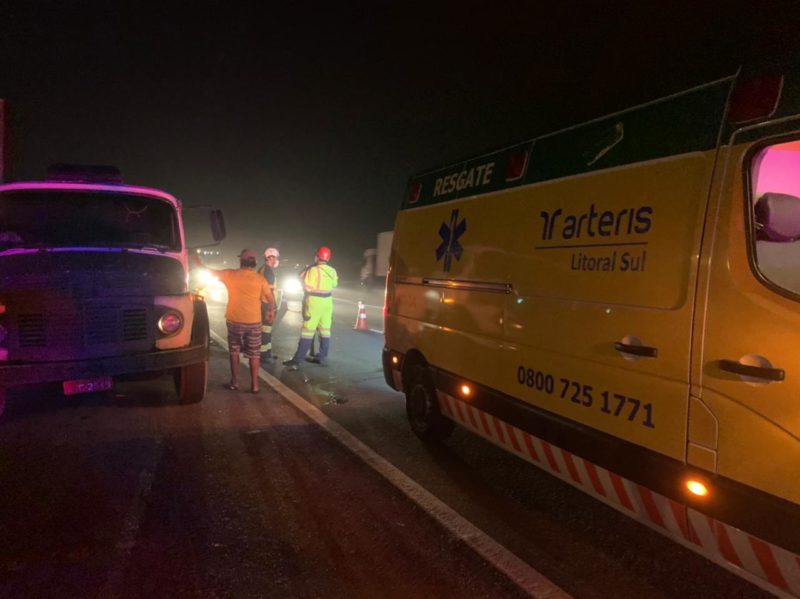 Acidente ocorreu no km 50, perto do Eixo Sul – Foto: Alfa Stofelli/NDTV