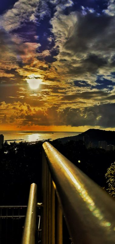 Amanhecer em Itaja&iacute;, no Litoral Norte de Santa Catarina – Foto: Elias Gotaski/Arquivo NDTV Record