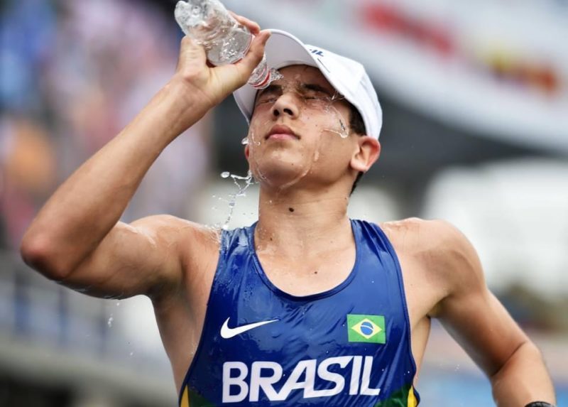 Marchador blumenauense estar&aacute; nas Olimp&iacute;adas de T&oacute;quio – Foto: Arquivo Pessoal/Matheus de Liz/ND