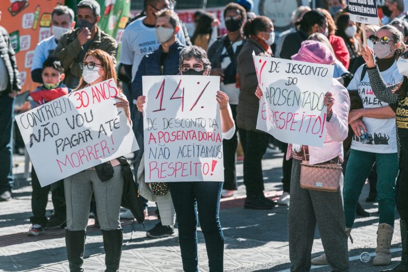 Servidores p&uacute;blicos estaduais contestam proposta de reforma da Previd&ecirc;ncia – Foto: Bruno Colla&ccedil;o/Ag&ecirc;nciaAL