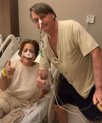 “Custoso demais” foi a legenda utilizada pela primeira-dama ao postar a foto – Foto: Michele Bolsonaro/Instagram/Reprodu&ccedil;&atilde;o