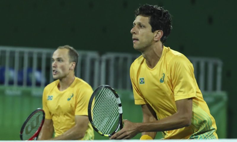 Bruno Soares e Marcelo Melo s&atilde;o esperan&ccedil;as de medalha para o Brasil – Foto: Reprodu&ccedil;&atilde;o/Time Brasil