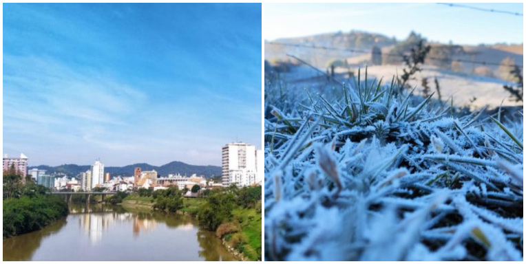Contraste de temperaturas causa temporais em Santa Catarina – Foto: Wilson Gutz/NDTV/Wagner Urbano/Divulgação/ND