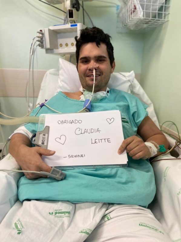 Silvonei agradeceu a mensagem enviada pela cantora – Foto: Divulga&ccedil;&atilde;o/Unimed