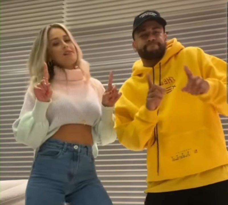 Dancinha de Neymar com modelo catarinense fez sucesso nas redes sociais – Foto: Reprodu&ccedil;&atilde;o Instagram