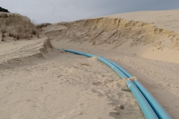 Duna cortada na regi&atilde;o do Parque da Lagoa da Concei&ccedil;&atilde;o – Foto: Divulga&ccedil;&atilde;o/ND