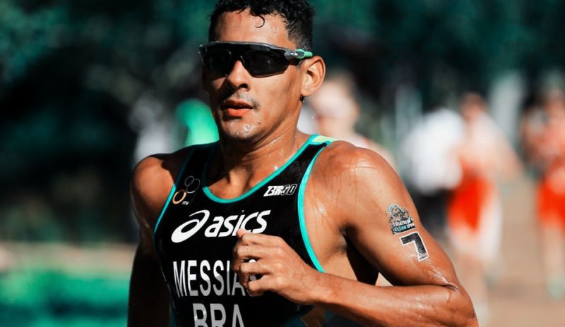 Manoel Messias, único representante do Brasil no triathlon ficou com a 28ª colocação – Foto: COB/divulgação