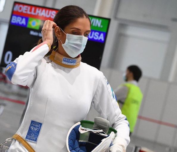Nathalie Moellhausen sempre uma expectativa de medalha no esgrima Foto: Instagram/Reprodução/ND