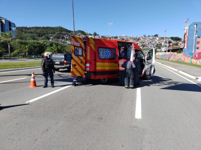 Idoso é atropelado no dia do aniversário no Centro de Florianópolis – Foto: Paulo Mueller/NDTV