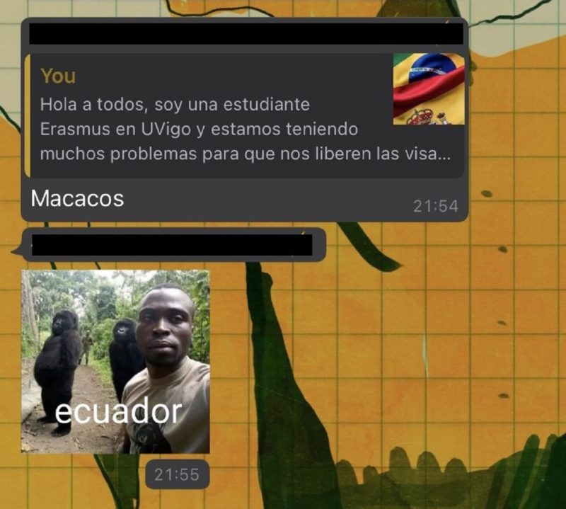 Movimento estudantil brasileiro é alvo de racismo e xenofobia de espanhóis – Foto: Reprodução/Arquivo Pessoal/ND