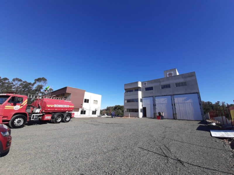 Obra do novo quartel do Corpo de Bombeiros de I&ccedil;ara dever&aacute; ser finalizada ainda este ano – Foto: Luana Mazzuchello/Prefeitura de I&ccedil;ara/ND