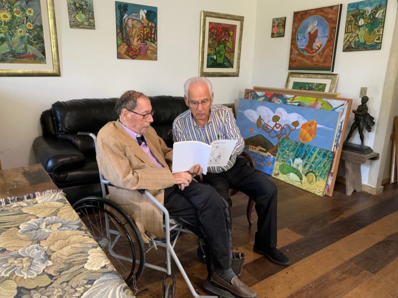 Um de nossos &uacute;ltimos encontros em sua resid&ecirc;ncia – Foto: Idesio Leal