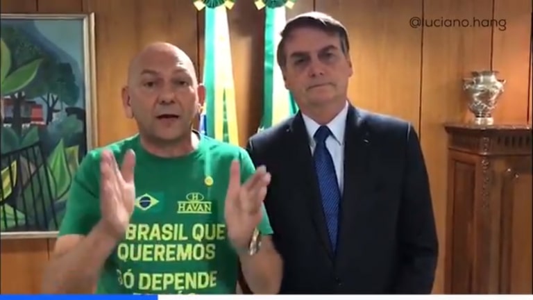 Luciano Hang e Jair Bolsonaro – Foto: Reprodução/ND