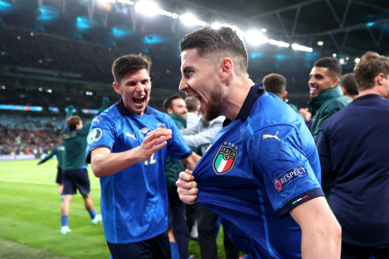 Jorginho ficou em 3º lugar no prêmio – Foto: Reprodução/Twitter