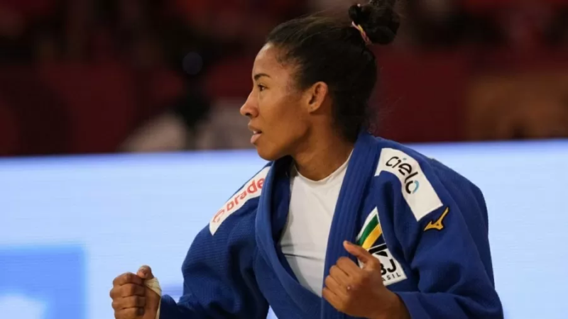 Judoca brasileira Ketleyn Quadros – Foto: Roberto Castro/Rede do Esporte