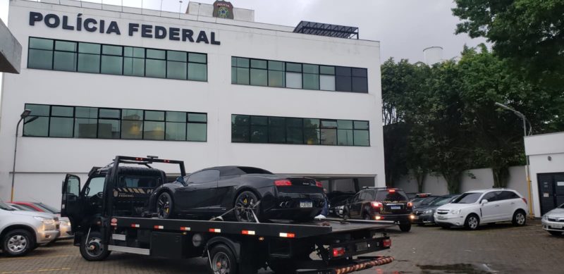 Lamborghini foi apreendida pela PF – Foto: PF/Divulga&ccedil;&atilde;o