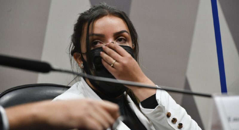 Emanuela Medrades e Francisco Maximiano, da Precisa Medicamentos, dep&otilde;em nesta quarta (14) na CPI da Covid – Foto: Leopoldo Silva/ Ag&ecirc;ncia Senado