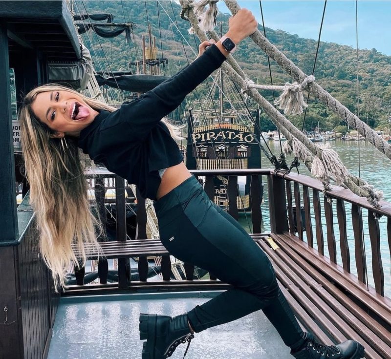 Lexa visitou o barco pirata, famoso em Balne&aacute;rio Cambori&uacute; – Foto: Reprodu&ccedil;&atilde;o Instagram/ND