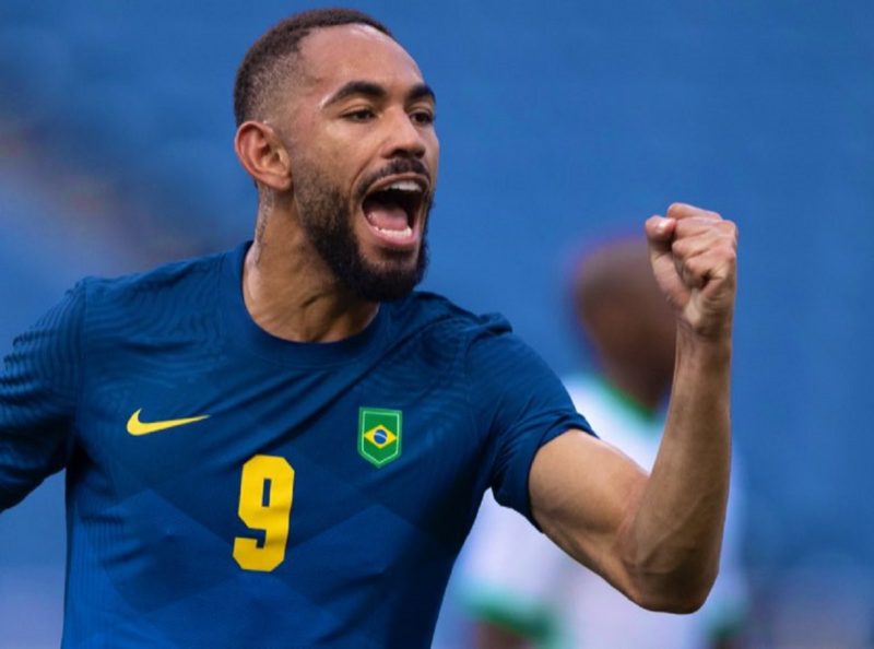 Matheus Cunha marcou um gol na vitória diante da Arábia Saudita nesta quarta (28) – Foto: Lucas Figueiredo/ CBF