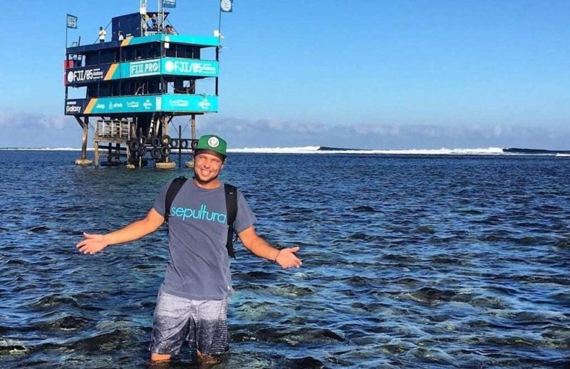 Lulu Pereira &eacute; de Balne&aacute;rio Cambori&uacute; e integra equipe de ju&iacute;zes do surfe nas Olimp&iacute;adas de T&oacute;quio – Foto: Arquivo pessoal