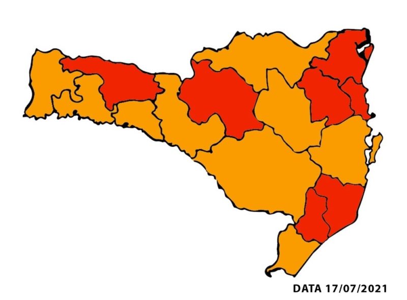 Número de regiões em estado grave aumenta para nove em novo Mapa de Risco &#8211; Foto: Divulgação/ND