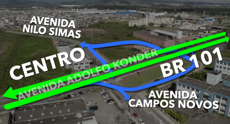 Mudan&ccedil;as na avenida Adolfo Konder em Itaja&iacute; deve desafogar congestionamentos na cidade – Foto: Secom Itaja&iacute;/Divulga&ccedil;&atilde;o