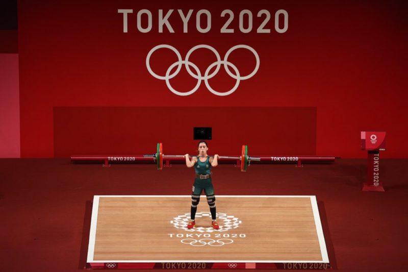Nathasha Rosa soma 173kg, fechando sua participação olímpica em 9° lugar &#8211; Foto: Jonne Roriz/COB