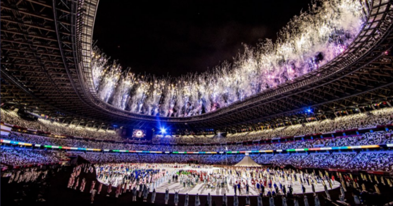 Veja fotos da cerimônia de abertura dos Jogos Olímpicos de Tóquio