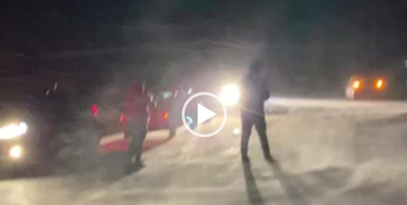 Nevada ocorreu por volta da meia-noite e meia desta quinta-feira (29) – Foto: Maria Fernanda Salinet/ND