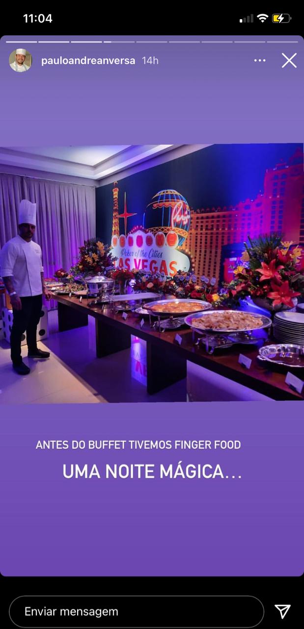 Neymar promoveu festa com tema Las Vegas em Balneário Camboriú, que contou com produção de chef - Reprodução Redes Sociais/ND