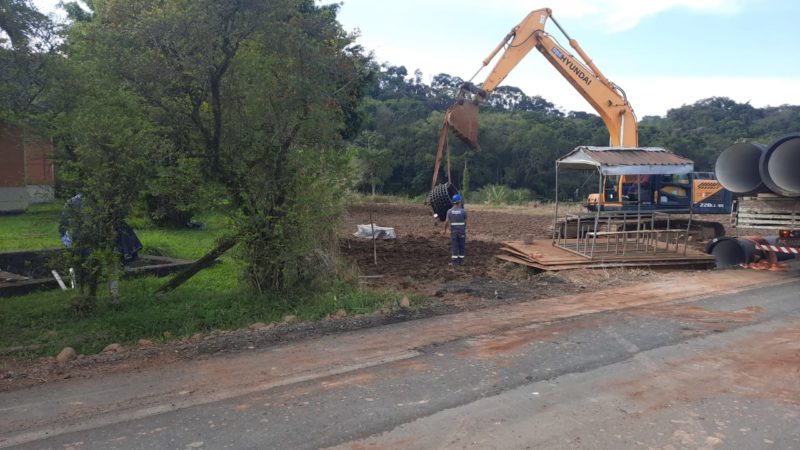 Obra ir&aacute; aumentar em 50% a capta&ccedil;&atilde;o de &aacute;gua bruta na Barragem do Rio S&atilde;o Bento em Nova Veneza – Foto: Divulga&ccedil;&atilde;o/Casan/ND