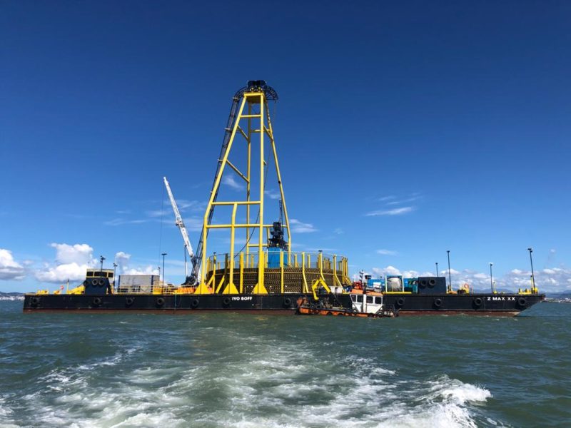 Trabalhos na interliga&ccedil;&atilde;o se dividem em v&aacute;rias frentes, tanto em terra quanto no mar – Foto: Reprodu&ccedil;&atilde;o/NDTVRecordTV