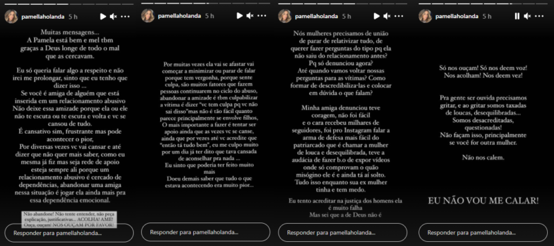 Amiga de Pamella fala sobre agress&otilde;es que influencer sofria – Foto: Redes sociais/Divulga&ccedil;&atilde;o/ND