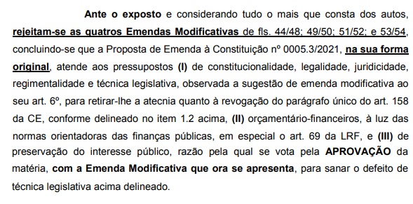 Documento dos relatores – Foto: Reprodução/ND
