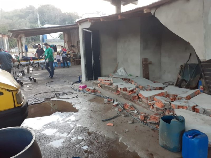 O caso aconteceu em Coronel Freitas, no Oeste catarinense. – Foto: Corpo de Bombeiros/Divulga&ccedil;&atilde;o/ND