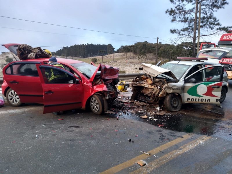 Sargento da Polícia Militar morreu em um grave acidente na manhã desta quinta-feira na SC-390 – Foto: PMRV/Divulgação/ND