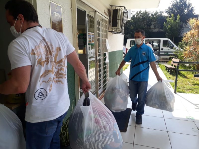 Doações foram distribuídas nos CRAS da cidade. &#8211; Foto: Prefeitura de Chapecó/Divulgação/ND