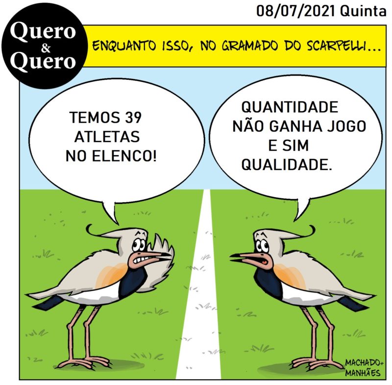 Entre belos rasantes pelo gramado da Scarpelli, a corneta da dupla Quero &amp; Quero – Foto: Machado+Manh&atilde;es/ND