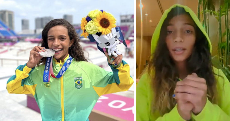 Rayssa pediu que as pessoas evitem aglomera&ccedil;&otilde;es – Foto: Reprodu&ccedil;&atilde;o/Twitter