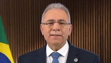 Marcelo Queiroga fez pronunciamento em rede nacional sobre esquema vacinal nesta quarta (28) – Foto: Reprodu&ccedil;&atilde;o/Youtube