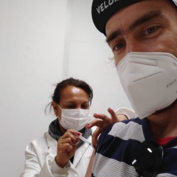 Rodrigo Herd foi vacinado contra a Covid-19 – Foto: Arquivo Pessoal