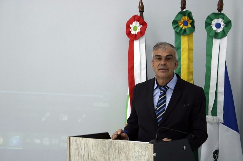 Alfredo Cezar Dreher, vice que assumiu a prefeitura. – Foto: Edinei Wassoaski/JMais/Divulgação ND