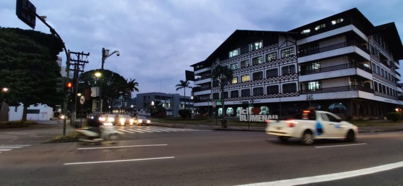 Nebulosidade marca o dia em Blumenau – Foto: St&ecirc;v&atilde;o Limana/NDTVsidade