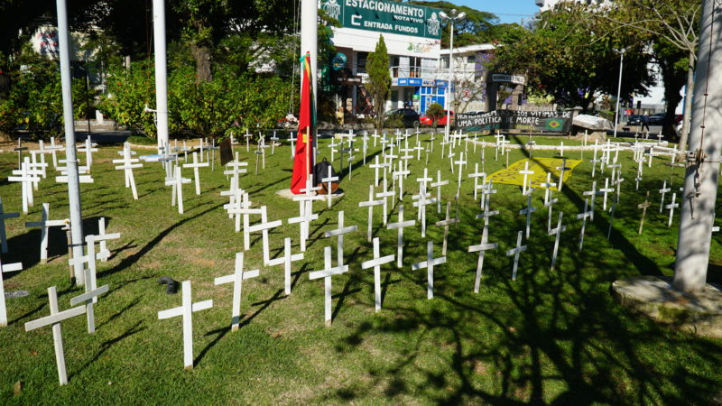 Protesto em Tubar&atilde;o, no Sul do Estado – Foto: Sergio Souza Junior/Divulga&ccedil;&atilde;o/ND