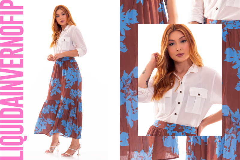 Os vestidos e saias midi podem ser utilizadas em qualquer estação – <span style="font-weight: 400;">Foto: Divulgação Liquida/FIP a Feira da Moda</span>